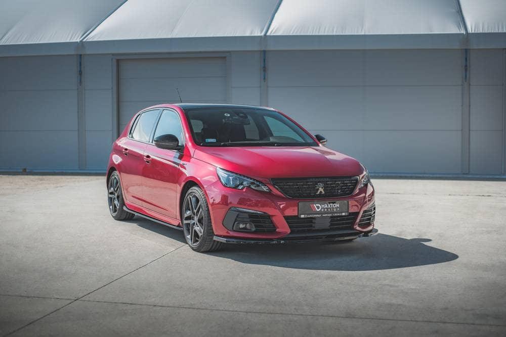 Front Splitter / Cup Schwert / Frontansatz V.2 für Peugeot 308 GT Facelift MK2 von Maxton Design