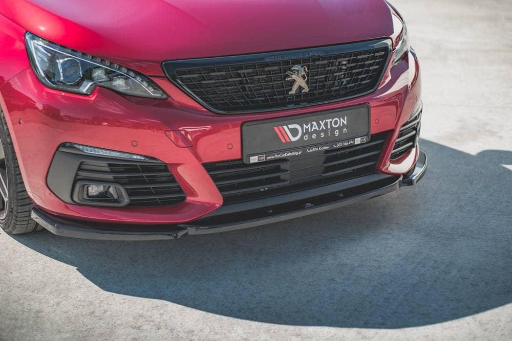 Front Splitter / Cup Schwert / Frontansatz V.2 für Peugeot 308 GT Facelift MK2 von Maxton Design