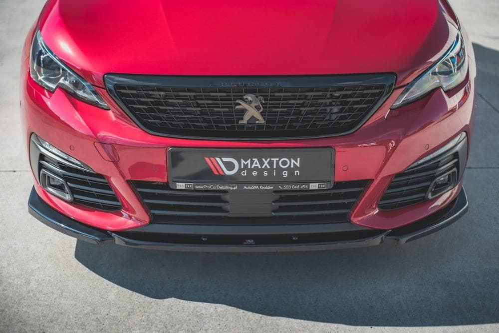 Front Splitter / Cup Schwert / Frontansatz V.2 für Peugeot 308 GT Facelift MK2 von Maxton Design