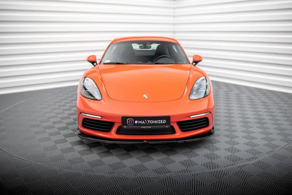 Front Lippe / Front Splitter / Frontansatz V.2 für Porsche 718 Cayman 982 von Maxton Design