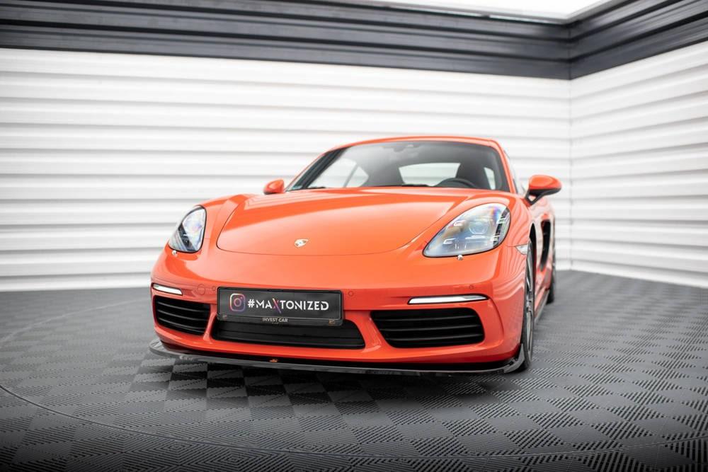 Front Lippe / Front Splitter / Frontansatz V.2 für Porsche 718 Cayman 982 von Maxton Design