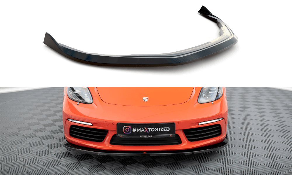 Front Lippe / Front Splitter / Frontansatz V.2 für Porsche 718 Cayman 982 von Maxton Design