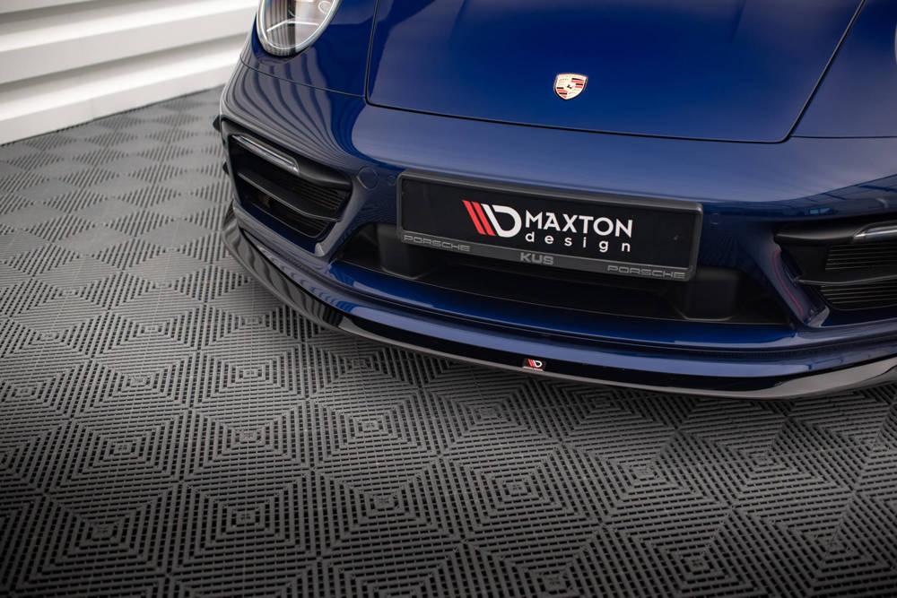 Front Lippe / Front Splitter / Frontansatz V.2 für Porsche 911 Carrera Aero 992 von Maxton Design