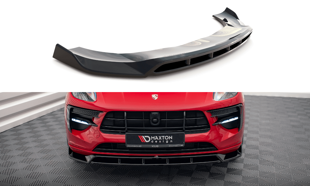 Front Lippe / Front Splitter / Frontansatz V.2 für Porsche Macan 95B Facelift von Maxton Design