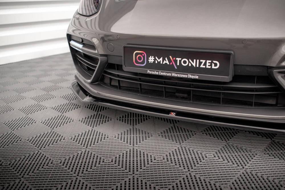 Front Lippe / Front Splitter / Frontansatz V.2 für Porsche Panamera E-Hybrid 971 von Maxton Design