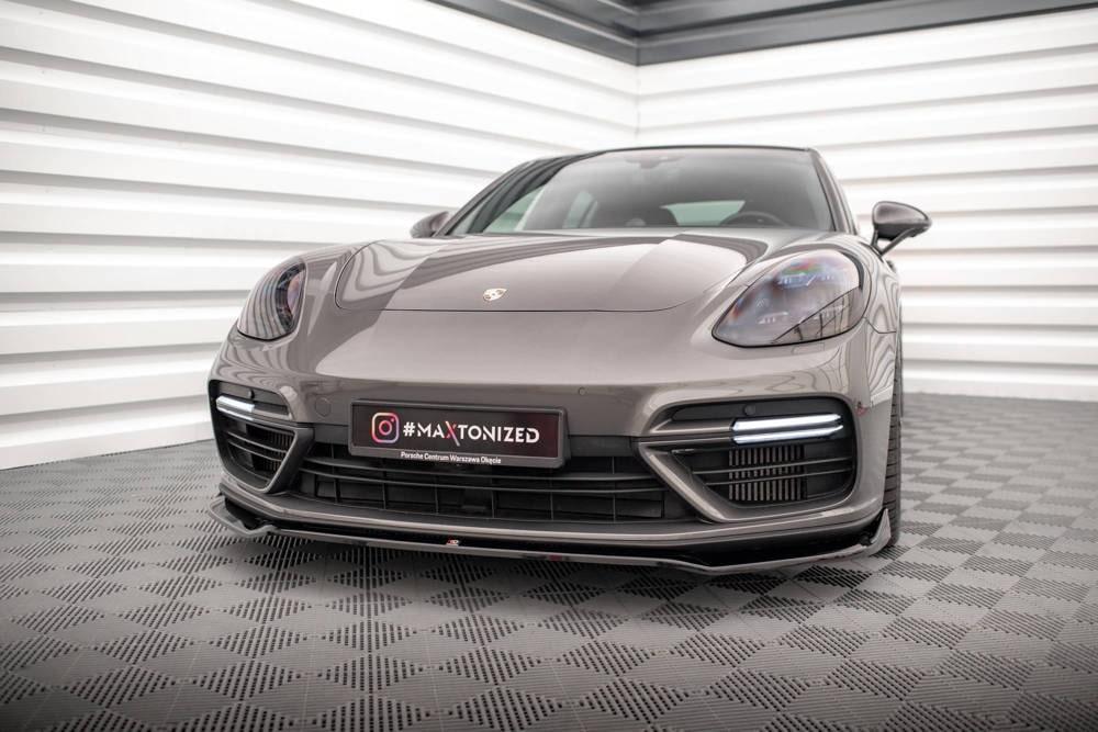 Front Lippe / Front Splitter / Frontansatz V.2 für Porsche Panamera E-Hybrid 971 von Maxton Design