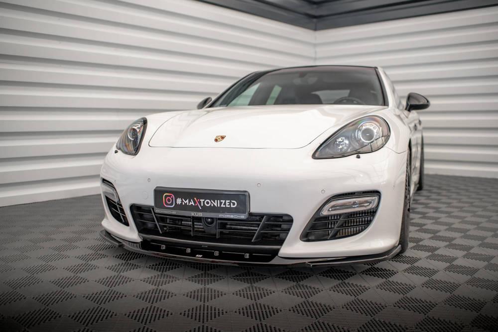 Front Lippe / Front Splitter / Frontansatz V.2 für Porsche Panamera Turbo 970 von Maxton Design