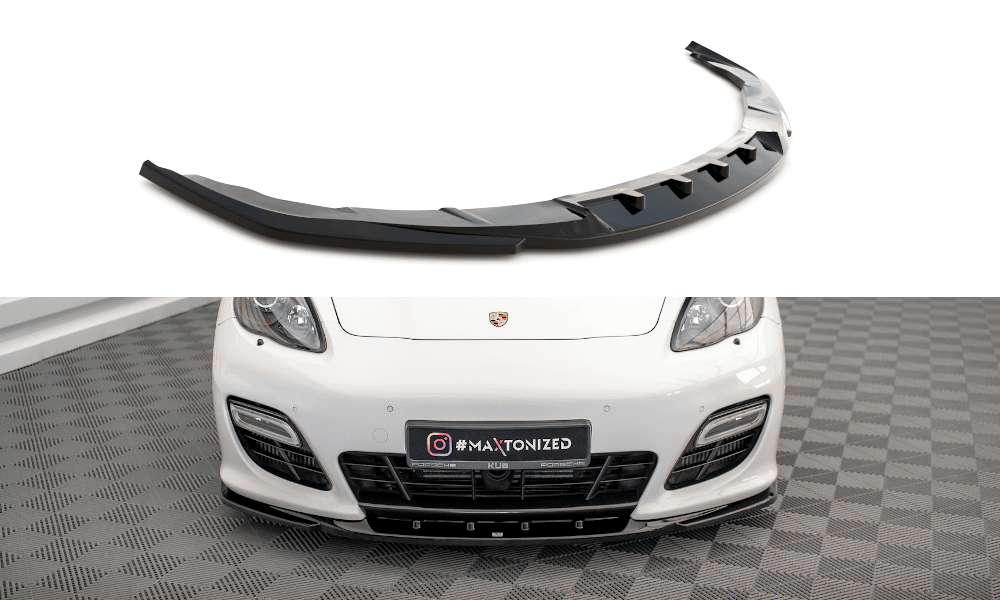 Front Lippe / Front Splitter / Frontansatz V.2 für Porsche Panamera Turbo 970 von Maxton Design