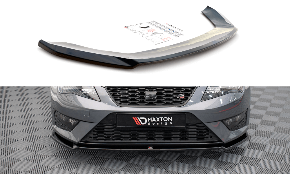 Front Splitter / Cup Schwert / Frontansatz V.2 für Seat Leon FR / Cupra Mk3 von Maxton Design