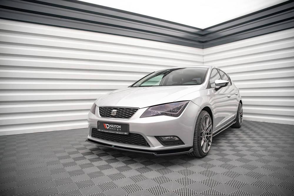 Front Splitter / Cup Schwert / Frontansatz V.2 für Seat Leon Mk3  von Maxton Design