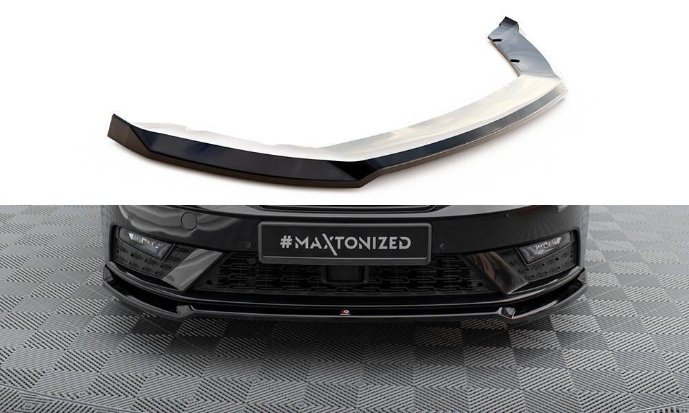 Front Lippe / Front Splitter / Frontansatz V.2 für Seat Leon MK3 Facelift von Maxton Design