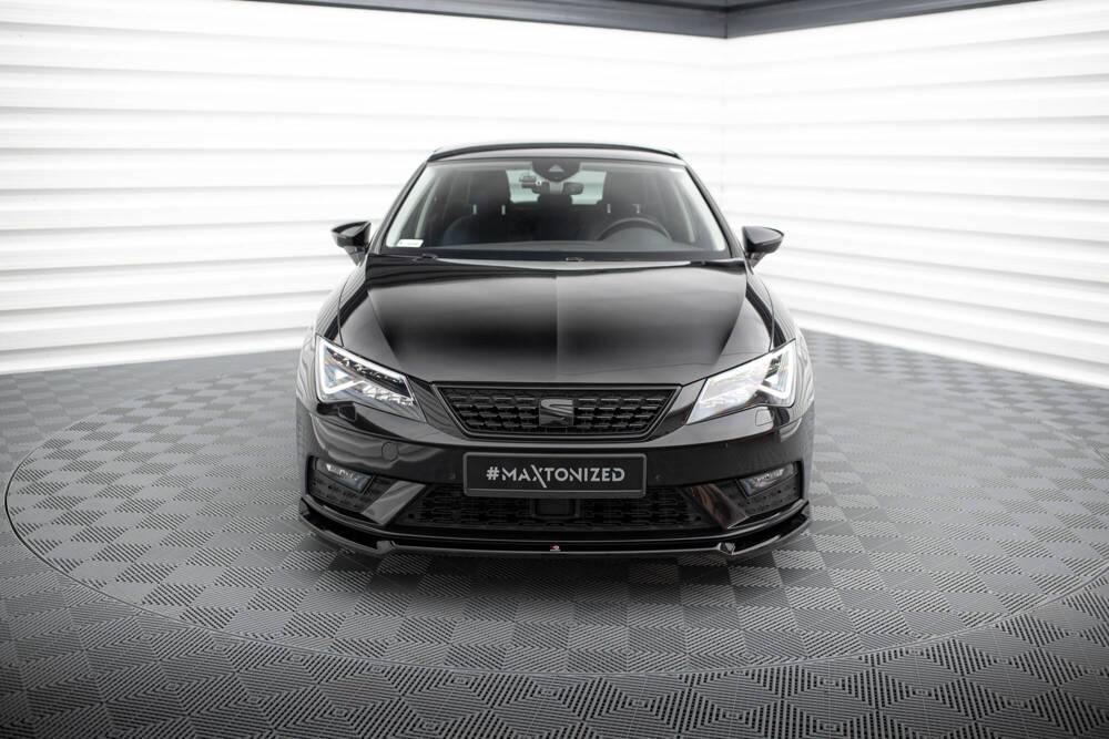 Front Lippe / Front Splitter / Frontansatz V.2 für Seat Leon MK3 Facelift von Maxton Design