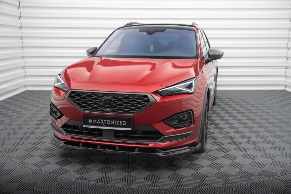 Front Lippe / Front Splitter / Frontansatz V.2 für Seat Tarraco FR KN von Maxton Design