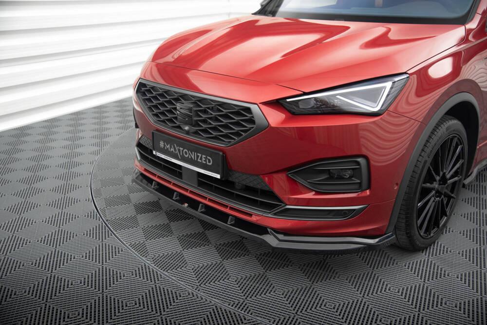 Front Lippe / Front Splitter / Frontansatz V.2 für Seat Tarraco FR KN von Maxton Design