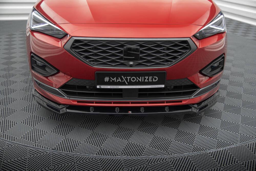 Front Lippe / Front Splitter / Frontansatz V.2 für Seat Tarraco FR KN von Maxton Design