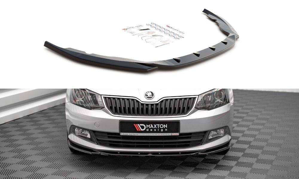 Front Lippe / Front Splitter / Frontansatz V.2 für Skoda Fabia NJ von Maxton Design