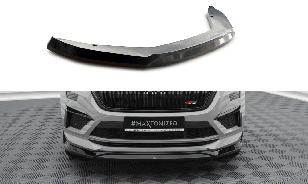 Front Lippe / Front Splitter / Frontansatz V.2 für Skoda Kodiaq RS NS Facelift von Maxton Design