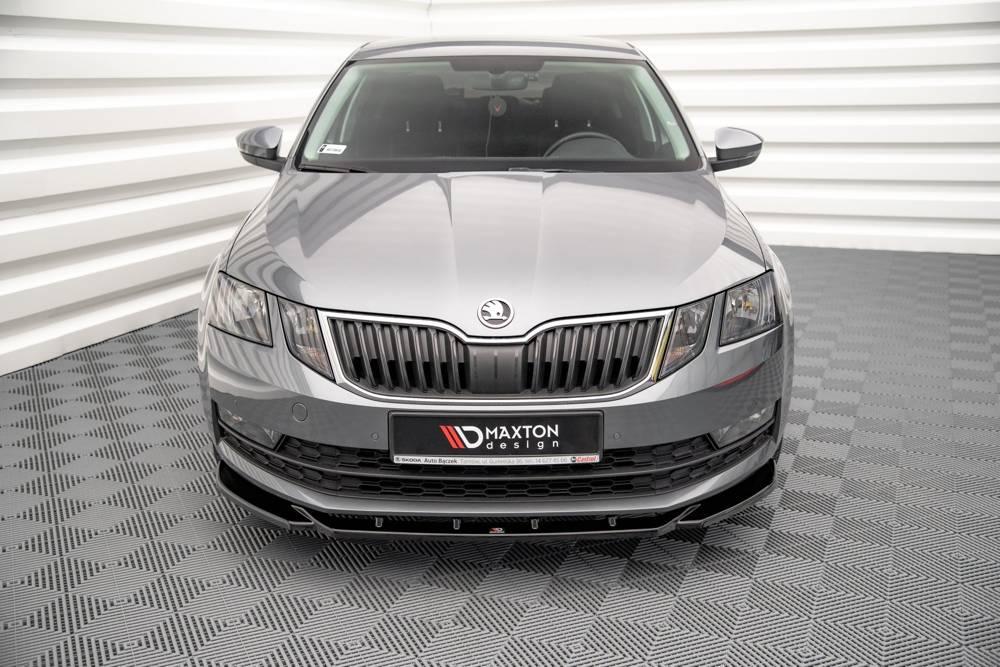 Front Splitter / Cup Schwert / Frontansatz V.2 für Skoda Octavia MK3 Facelift von Maxton Design