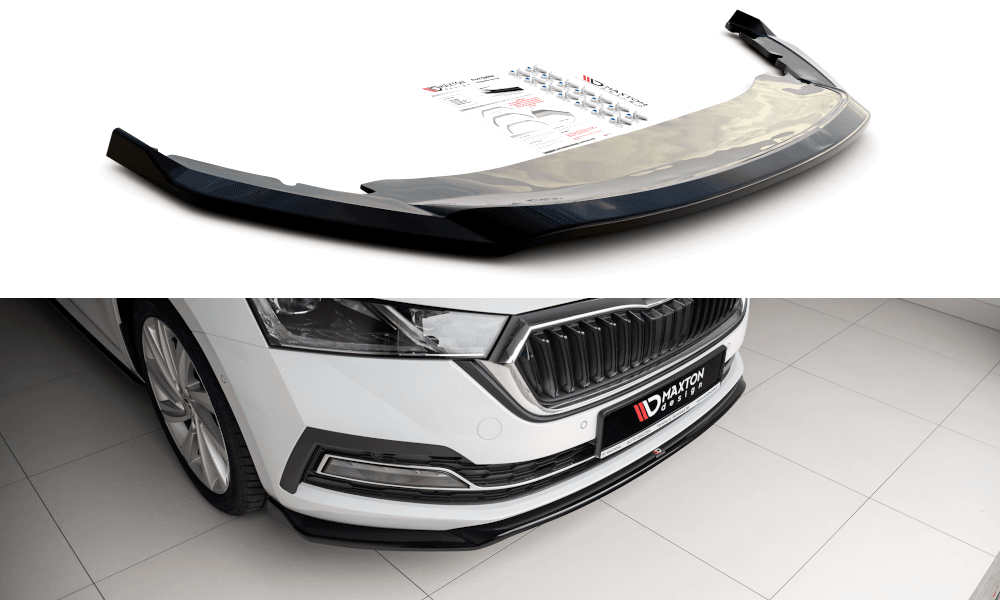 Front Splitter / Cup Schwert / Frontansatz V.2 für Skoda Octavia MK4 von Maxton Design