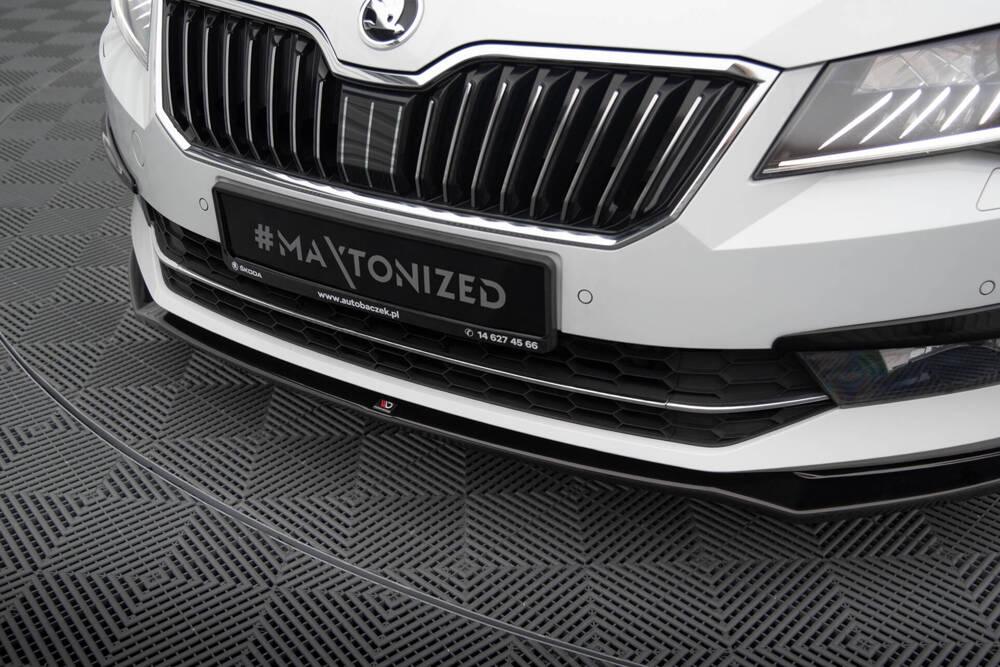 Front Lippe / Front Splitter / Frontansatz V.2 für Skoda Superb 3V von Maxton Design