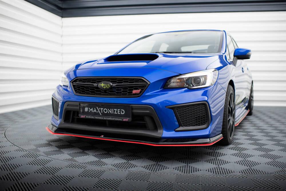 Front Lippe / Front Splitter / Frontansatz V.2 für Subaru WRX STI Facelift von Maxton Design