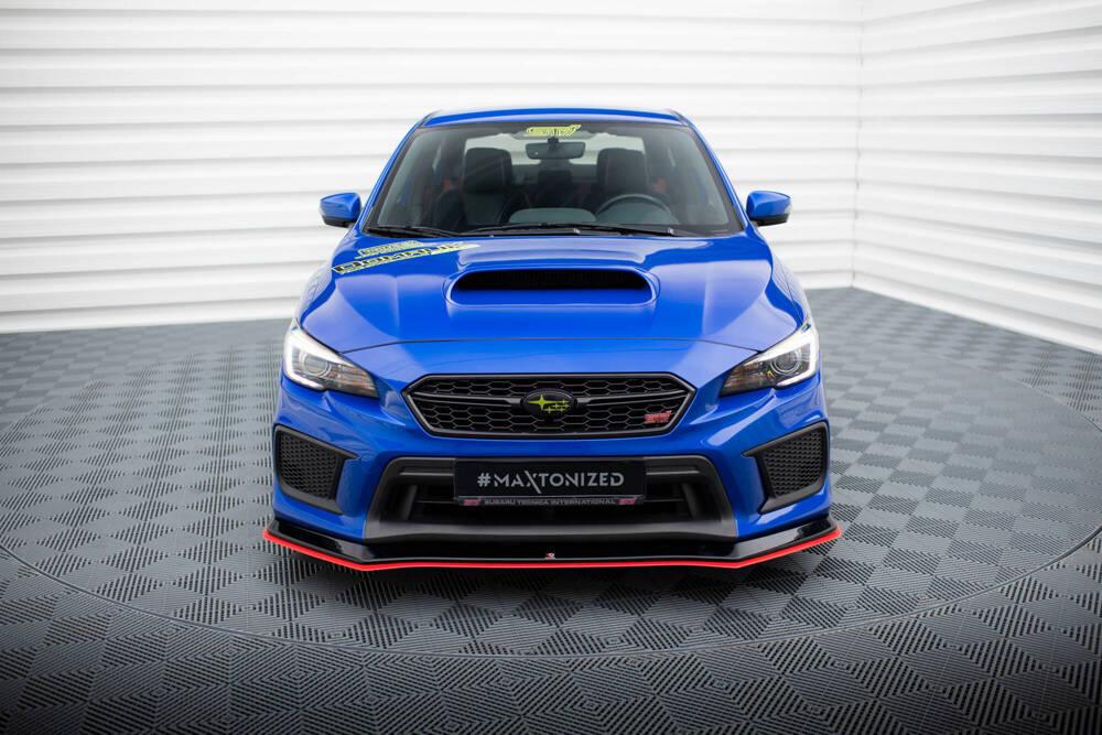 Front Lippe / Front Splitter / Frontansatz V.2 für Subaru WRX STI Facelift von Maxton Design