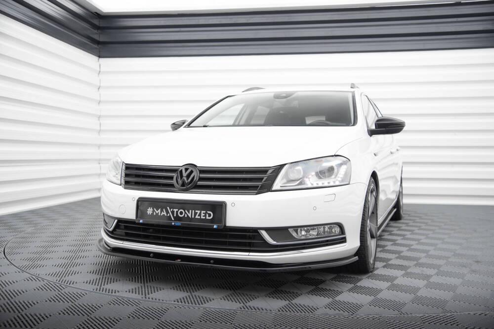 Front Lippe / Front Splitter / Frontansatz V.2 für VW Passat B7 von Maxton Design