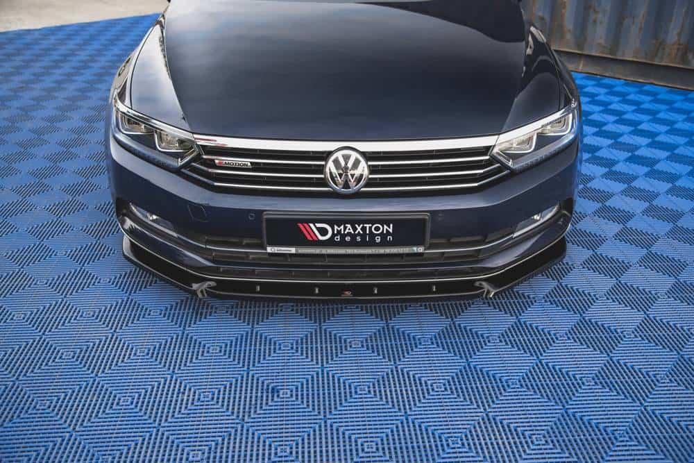 Front Splitter / Cup Schwert / Frontansatz V.2 für VW Passat B8 von Maxton Design