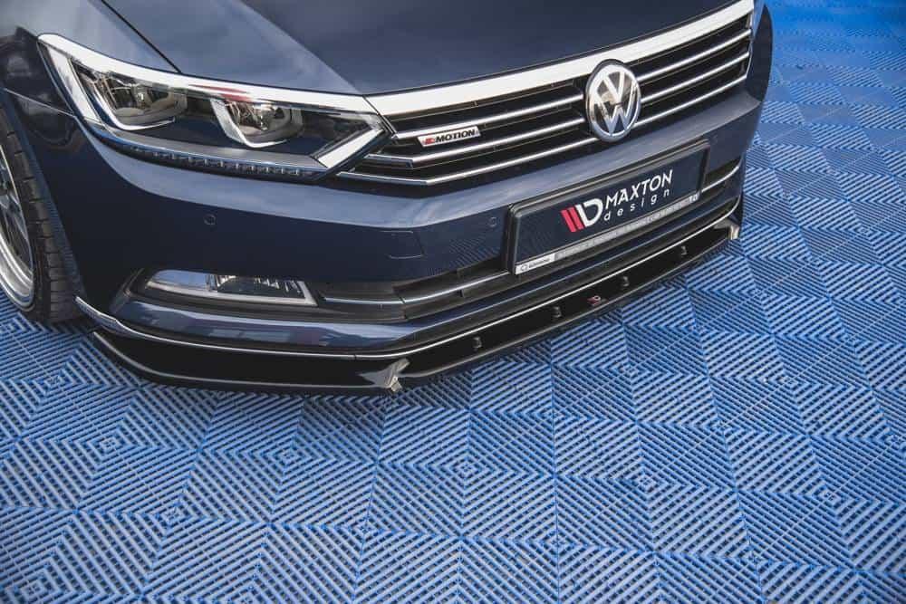 Front Splitter / Cup Schwert / Frontansatz V.2 für VW Passat B8 von Maxton Design