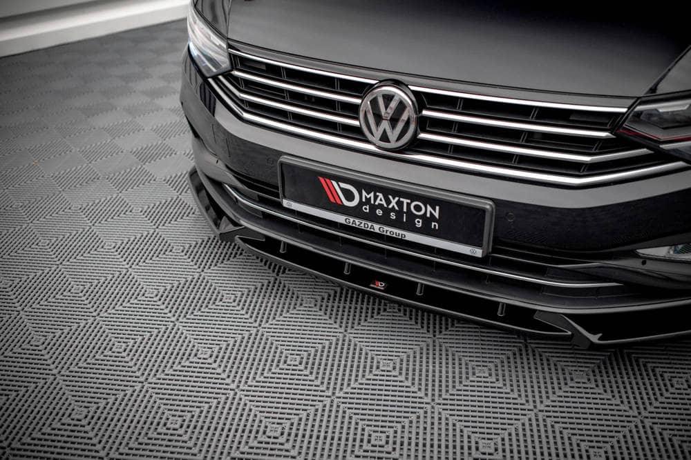 Front Splitter / Cup Schwert / Frontansatz V.2 für VW Passat B8 Facelift von Maxton Design