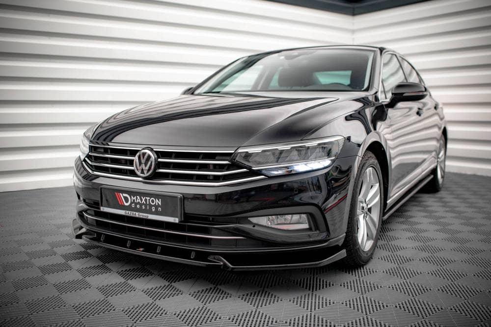 Front Splitter / Cup Schwert / Frontansatz V.2 für VW Passat B8 Facelift von Maxton Design