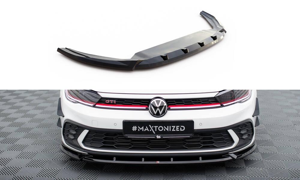 Front Lippe / Front Splitter / Frontansatz V.2 für VW Polo GTI AW Facelift von Maxton Design