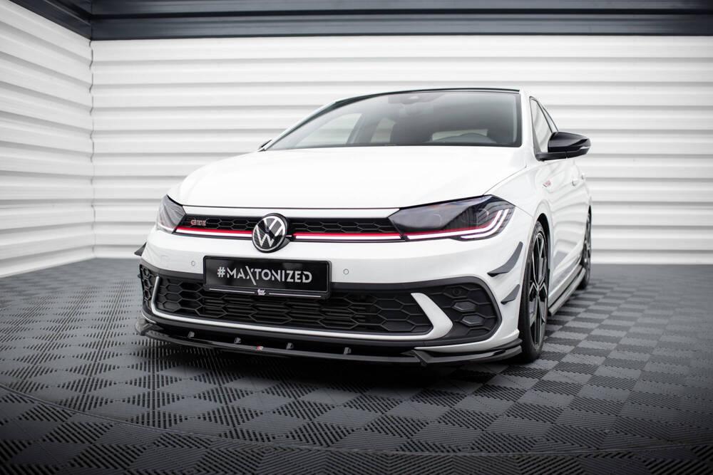 Front Lippe / Front Splitter / Frontansatz V.2 für VW Polo GTI AW Facelift von Maxton Design