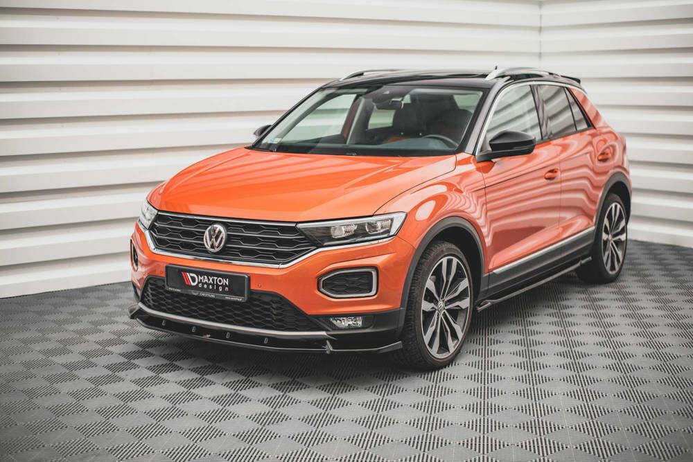 Front Splitter / Cup Schwert / Frontansatz V.2 für VW T-Roc A11 von Maxton Design