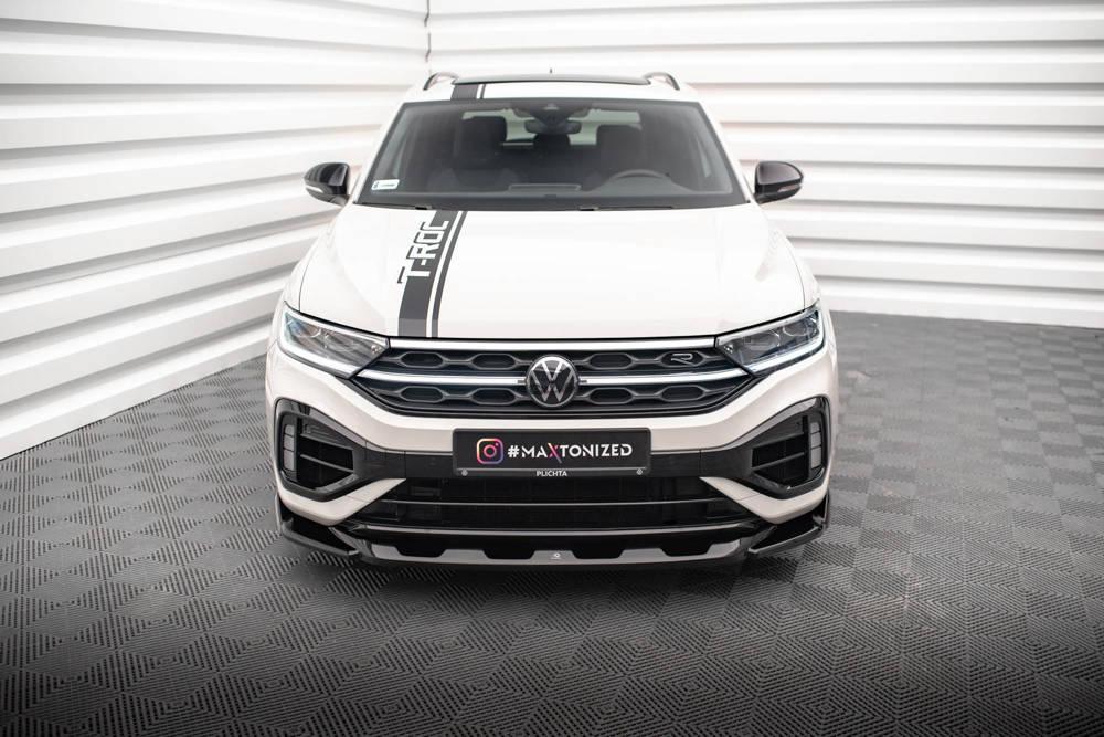 Front Lippe / Front Splitter / Frontansatz V.2 für VW T-Roc R A11 Facelift von Maxton Design