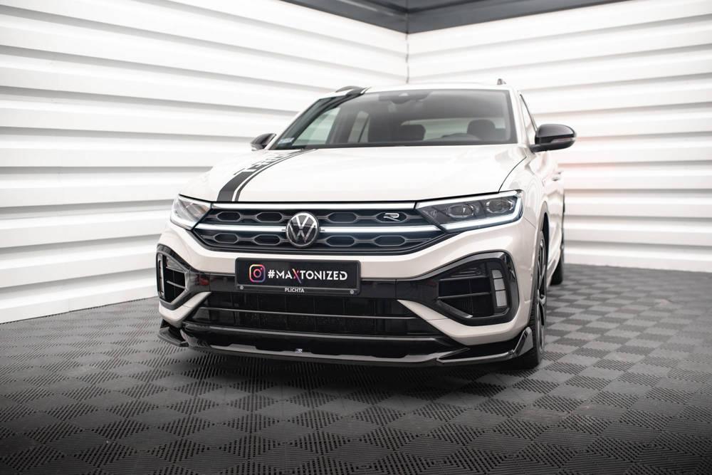 Front Lippe / Front Splitter / Frontansatz V.2 für VW T-Roc R A11 Facelift von Maxton Design