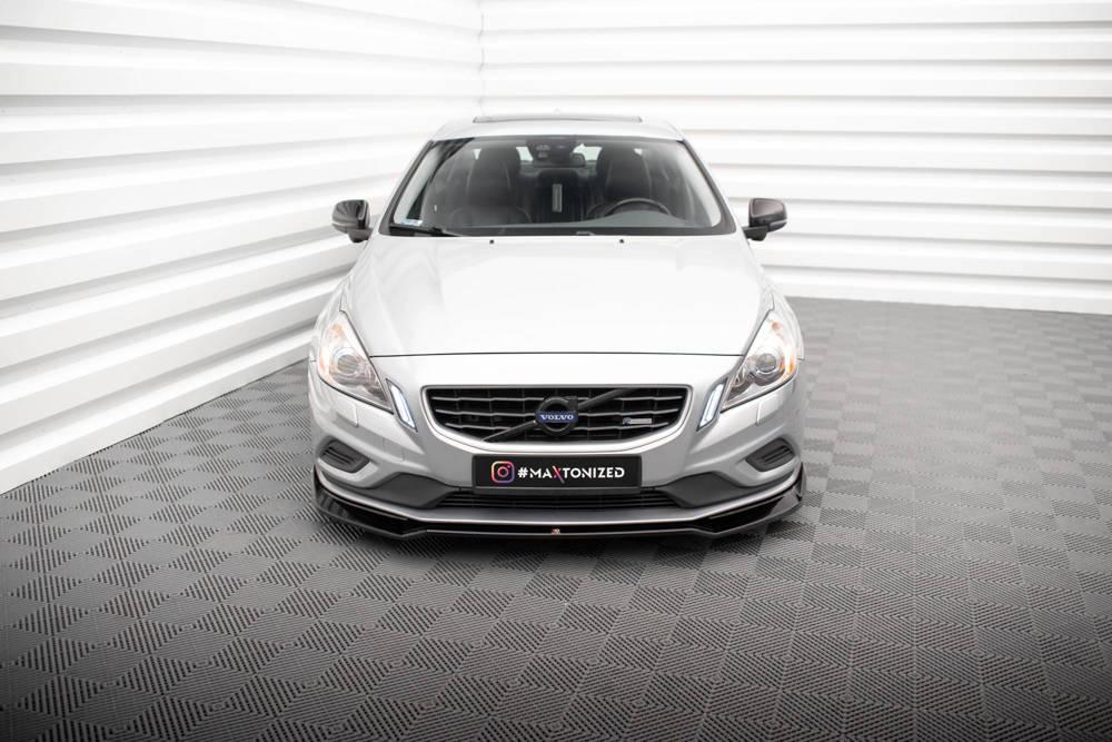 Front Lippe / Front Splitter / Frontansatz V.2 für Volvo S60 R-Design Y20 von Maxton Design