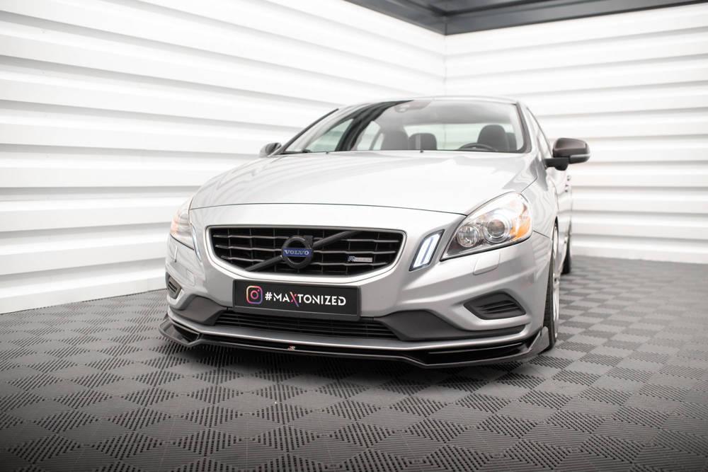 Front Lippe / Front Splitter / Frontansatz V.2 für Volvo S60 R-Design Y20 von Maxton Design