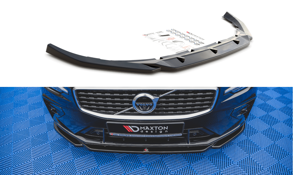 Front Splitter / Cup Schwert / Frontansatz V.2 für Volvo V60/S60 R-Design SPA von Maxton Design