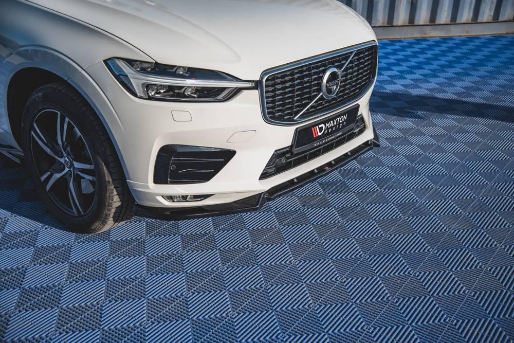 Front Splitter / Cup Schwert / Frontansatz V.2 für Volvo XC60 R-Design SPA von Maxton Design