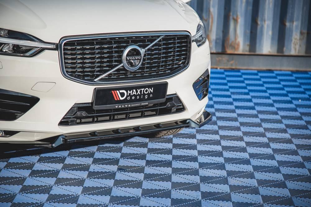 Front Splitter / Cup Schwert / Frontansatz V.2 für Volvo XC60 R-Design SPA von Maxton Design