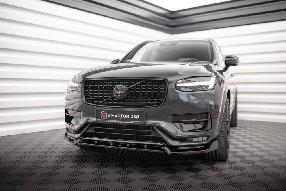 Front Lippe / Front Splitter / Frontansatz V.2 für Volvo XC90 R-Design MK2 Facelift von Maxton Design