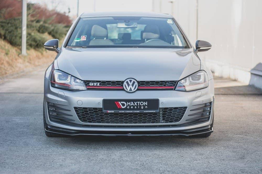 Front Splitter / Cup Schwert / Frontansatz V.2 für VW Golf 7 GTI von Maxton Design