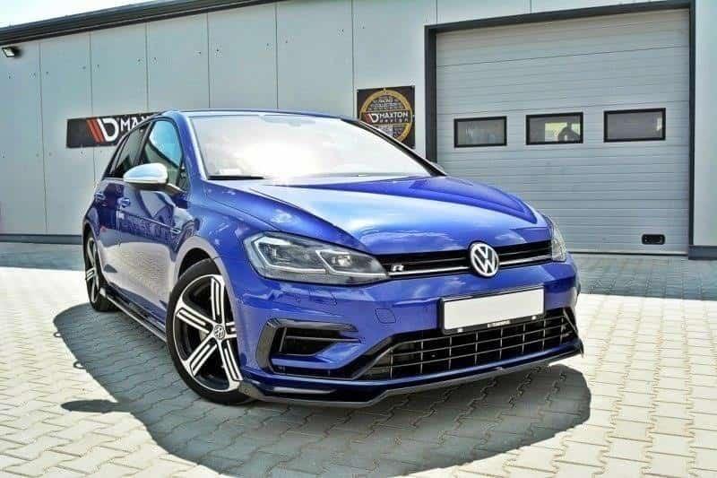 Front Splitter / Cup Schwert / Frontansatz V.2 für VW Golf 7 R Facelift von Maxton Design