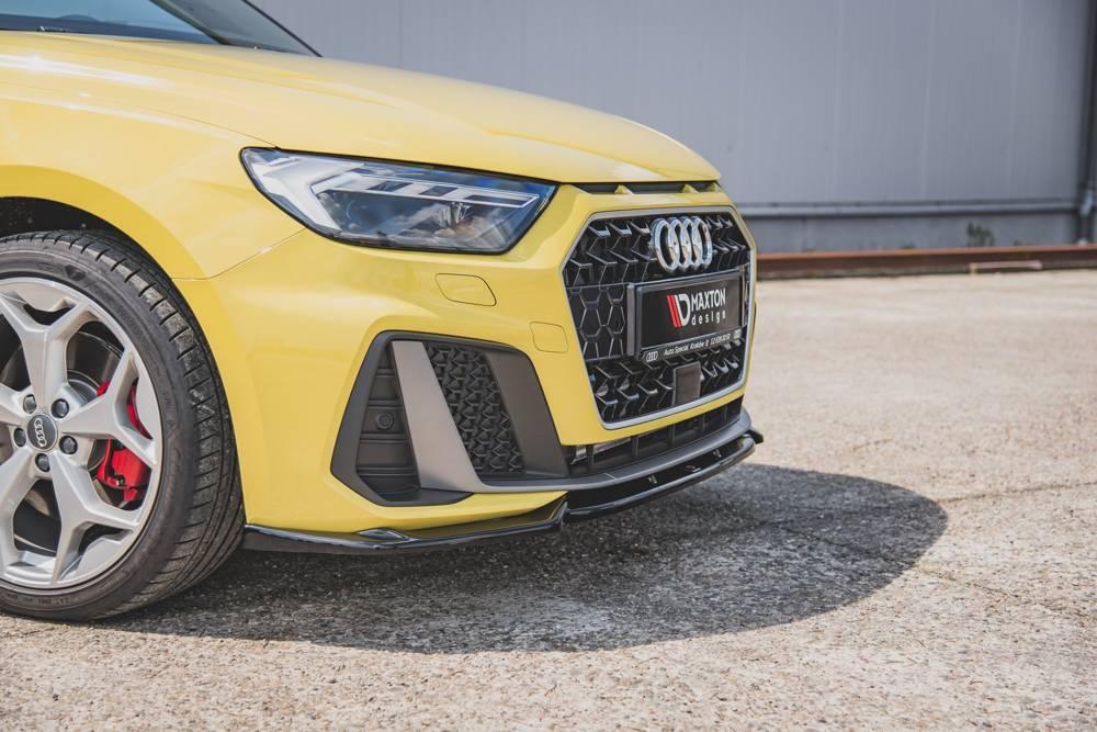 Front Splitter / Cup Schwert / Frontansatz V.3 für Audi A1 S-Line GB von Maxton Design