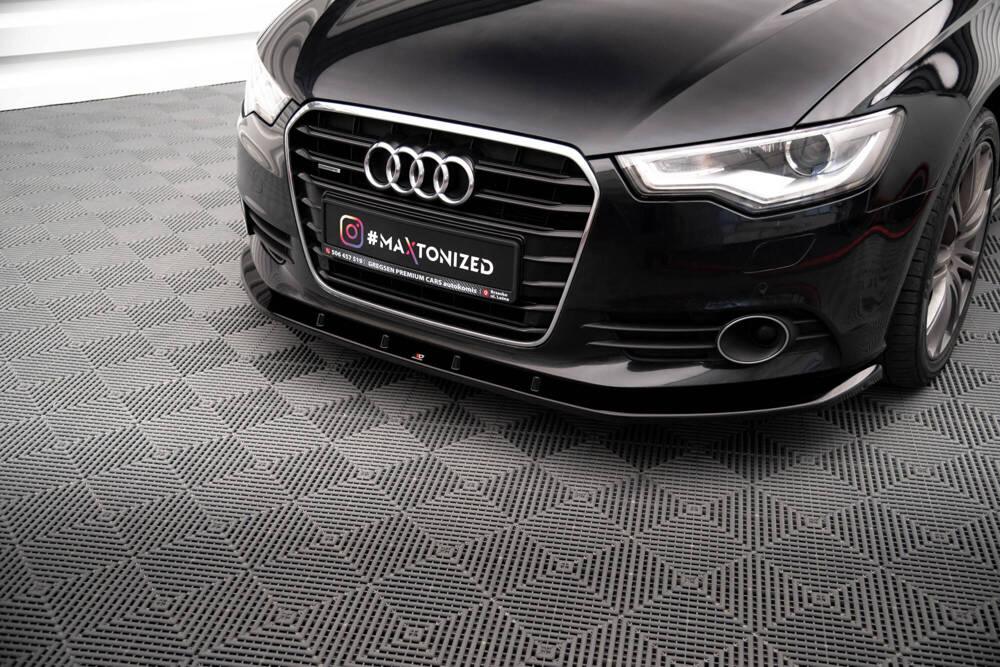 Front Lippe / Front Splitter / Frontansatz V.3 für Audi A6 C7 von Maxton Design