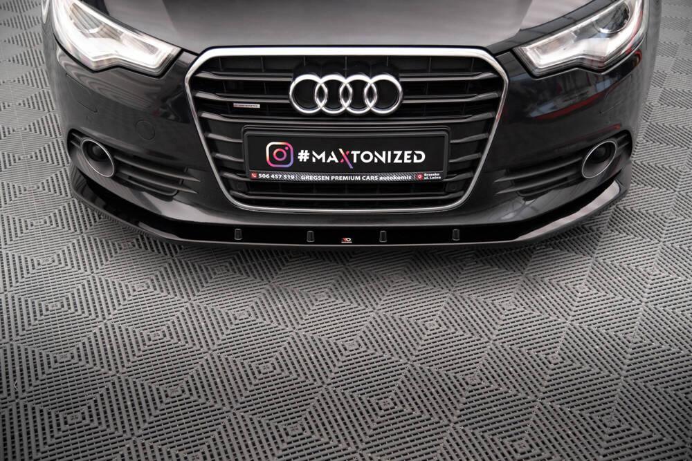 Front Lippe / Front Splitter / Frontansatz V.3 für Audi A6 C7 von Maxton Design