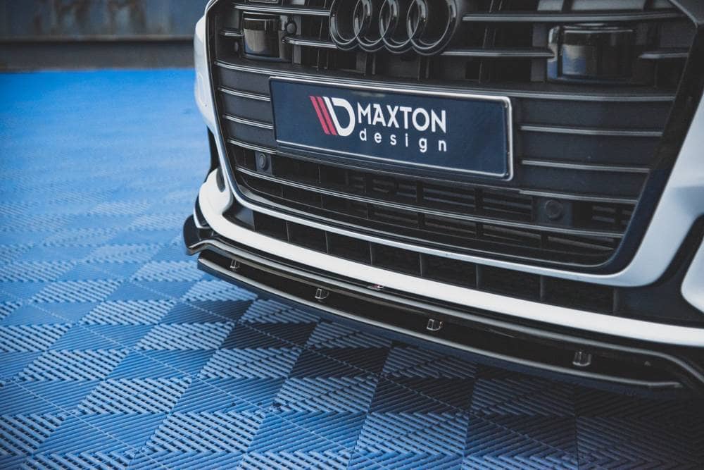 Front Diffusor / Front Splitter / Cup Schwert / Frontansatz V.3 für Audi A6 S-Line / S6 C8 von Maxton Design