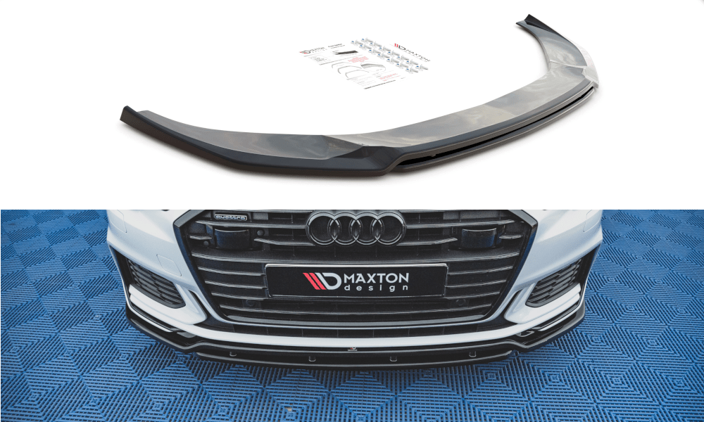 Front Diffusor / Front Splitter / Cup Schwert / Frontansatz V.3 für Audi A6 S-Line / S6 C8 von Maxton Design