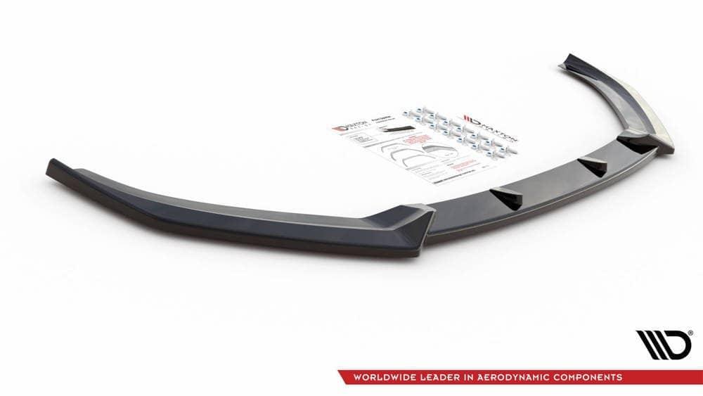 Front Splitter / Cup Schwert / Frontansatz V.3 für Audi A3 S-Line 8V Facelift Limousine von Maxton Design